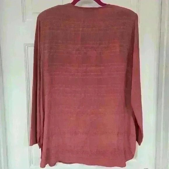 Rexx Ltd New York Women's Coral Set Longsleeve & Pants,Size M - Picture 4 of 6